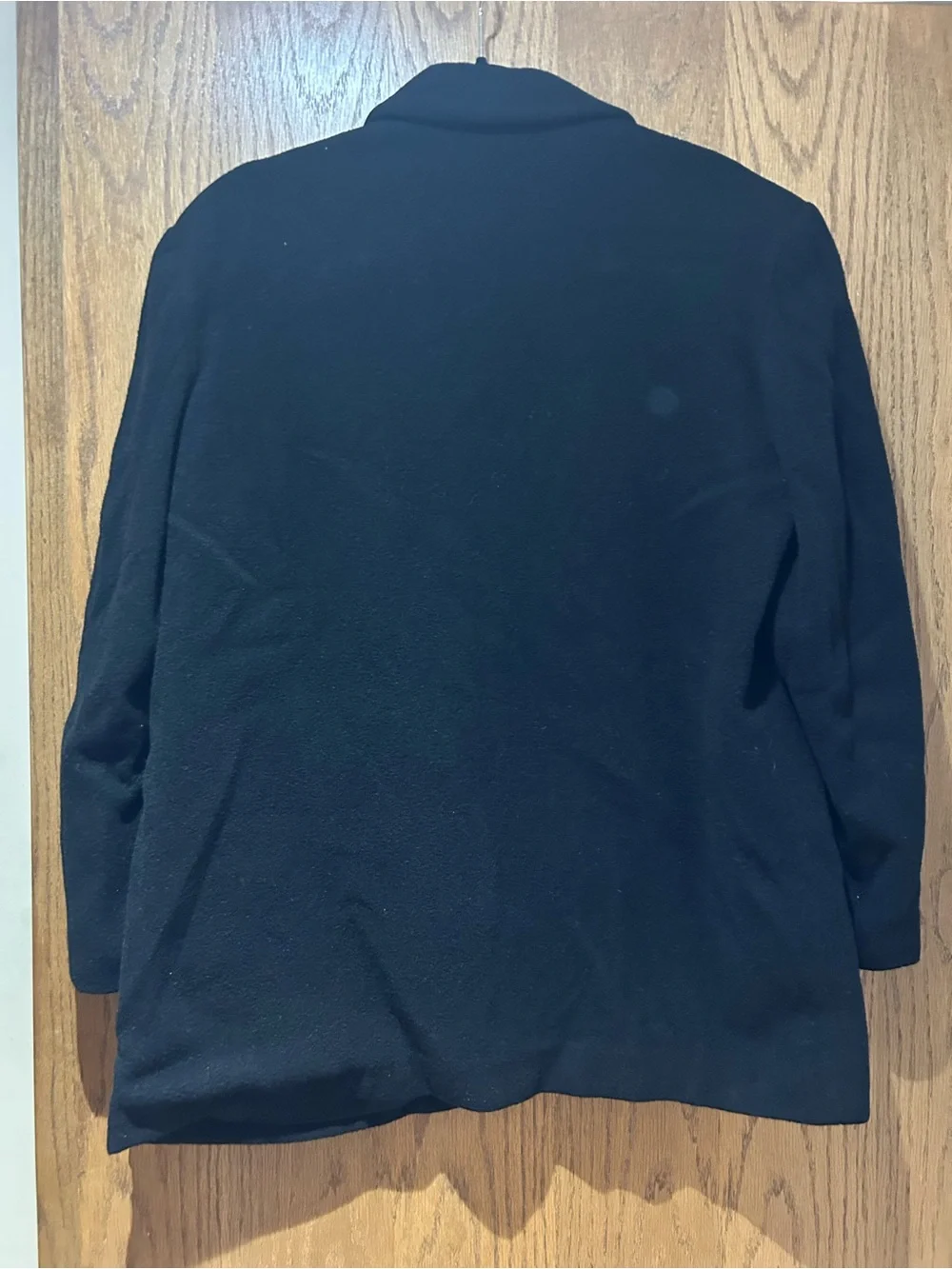 Men's Wool Black Single-Button Blazer